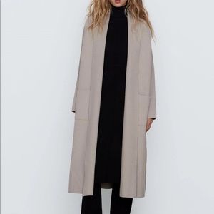 zara blogger long knit coat/cardigan worn twice excellent condition